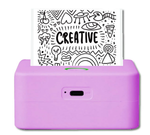 lot 639 image: Core Innovations CTP500 Wireless Mini Portable Inkless Thermal Printer & Label Maker  Paper, Android & iOS (Purple)