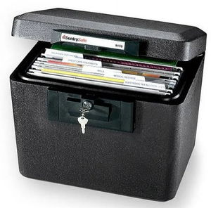 lot 72 image: SentrySafe 1170 Box Safe with Key Lock, 0.61 Cu. ft