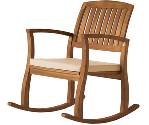 lot 74 image: Christopher Knight Home Selma Acacia Rocking Chair with Cushion