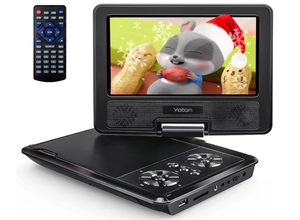 lot 293 image: YOTON 9.5 Portable DVD Player for Kids and Car, 7.5 Swivel HD Screen with 4-6 Hours Built-in Battery