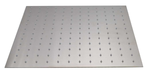 lot 398 image: Westbrass SHS1616-07 16 Square Thin High Pressure Rainfall Shower Head