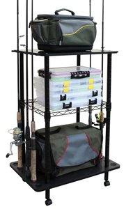 lot 508 image: Rush Creek Creations, Fishing Rod Holder for 12-Rods