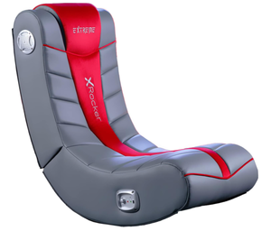 lot 599 image: X-Rocker Extreme III 2.0 Sound Wired Foldable Video Gaming Rocking Floor Chair, with 2 Speakers