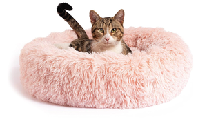 lot 716 image: Best Friends by Sheri Bundle Set The Original Calming Shag Donut Cuddler Cat and Dog Bed