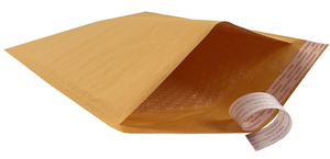 lot 271 image: MailerView Kraft Bubble Mailers (#5) 10.5x16 Inches Shipping Padded Envelopes With Self Seal Tape (50 Pack)
