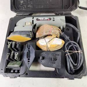 lot 23 image: Porter Cable Profile Sander Model 444VS 120V Corded With Hard Case