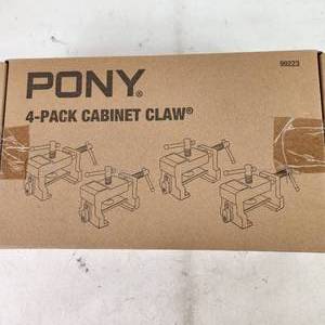 lot 39 image: New Pony 4-Pack Cabinet Claw 4PC