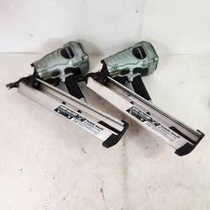 lot 54 image: Lot Of Two Metabo HPT Paper Collated Framing Nailers NR 90AD PARTS AND REPAIR ONLY