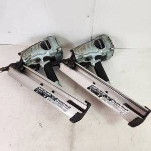 lot 55 image: Lot Of Two Metabo HPT Paper Collated Framing Nailers NR 90AD PARTS AND REPAIR ONLY