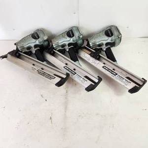 lot 59 image: Lot Of Three Hitachi Paper Collated Framing Nailers NR 90AD PARTS AND REPAIR