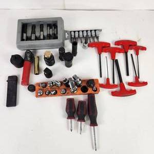 lot 79 image: Lot Of Two Socket Sets ICON Screwdrivers And Other Items