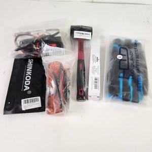 lot 83 image: Lot Of New Items Soldering Gloves Rubber Mallet Telescoping Magnet Black Glasses Strap Protective Glasses