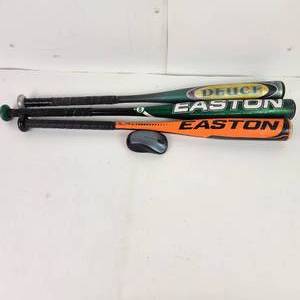 lot 98 image: Lot Of Three Baseball Bats One Deuce Two Easton Good Condition