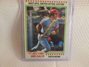 lot 4 image: 1978 Topps Pete Rose Record Breaker...