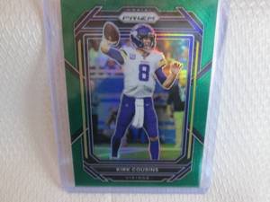 lot 7 image: 2022 Prizm Kirk Cousins Green Prizm...