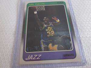 lot 28 image: 1988-89 Fleer Karl Malone Card...