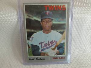 lot 33 image: 1970 Topps Rod Carew Card...