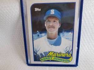 lot 73 image: 1989 Topps Randy Johnson Rookie Car...