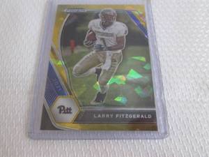 lot 97 image: 2021 Prizm Larry Fitzgerald Gold Ic...