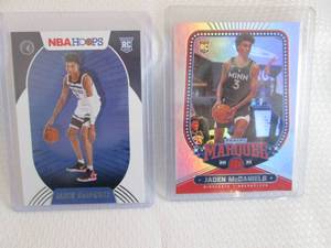 lot 101 image: 2021 Marquee & Hoops Jaden McDaniel...