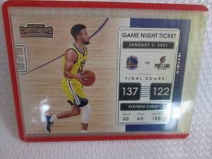 lot 103 image: 2021-22 Contenders Stephen Curry Ga...