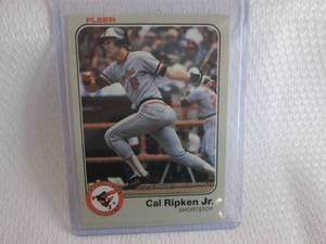lot 107 image: 1983 Fleer Cal Ripken Card...