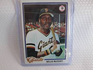 lot 109 image: 1976 Topps Willie McCovey Card...