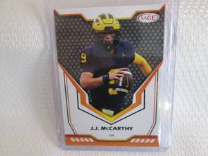lot 114 image: 2024 Sage J.J. McCarthy Rookie Card...