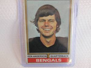 lot 130 image: 1974 Topps Ken Anderson Card...