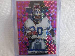 lot 133 image: 2023 Mosaic Barry Sanders Pink Priz...