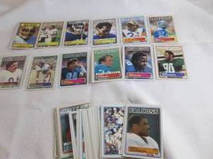 lot 136 image: Assorted 1983 Topps Football Cards...