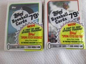 lot 157 image: 2 1989 Topps Baseball Cello Packs...