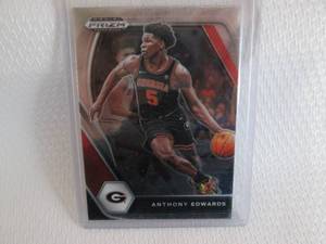 lot 163 image: 2021 Prizm Anthony Edwards Card...