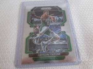 lot 184 image: 2021-22 Prizm Jayson Tatum Card...