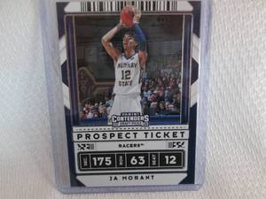 lot 203 image: 2020 Contenders JA Morant Draft Pic...