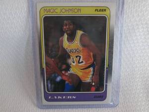 lot 217 image: 1988-89 Fleer Magic Johnson Card...