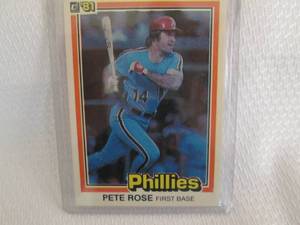 lot 234 image: 1981 Donruss Pete Rose Card...