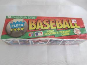 lot 250 image: 1990 Fleer Baseball Factory Sealed ...