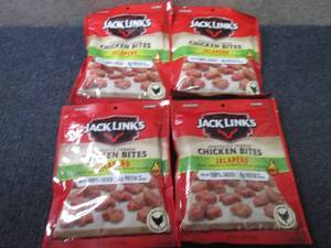 lot 262 image: 4- 3.25 Jack Links Jalapeno Chicken...