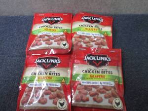 lot 263 image: 4- 3.25 Jack Links Jalapeno Chicken...