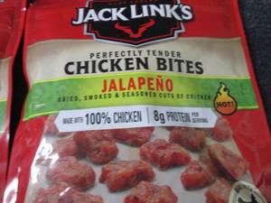 lot 268 image: 4- 3.25 Jack Links Jalapeno Chicken...