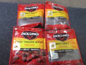 lot 270 image: 4- Jack Links Teriyaki Beef Jerky...