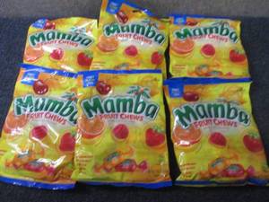 lot 297 image: 6- 7.05 oz Mamba Fruit Chews...