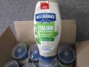 lot 369 image: 8- 11.5 oz Hellmans Italian Herb &...