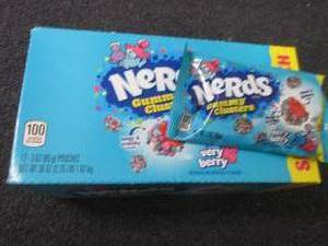 lot 397 image: 12- 3 oz  Nerds Very Berry Gummy Cl...
