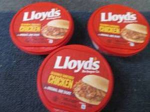 lot 435 image: DD 3- 16 oz FROZEN Lloyds Barbecue...