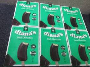 lot 465 image: EE 6- 5ct Dianass Dark Chocolate B...