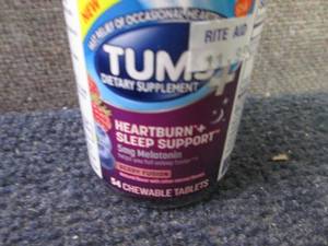 lot 537 image: 4- 54 ct Tums Heartburn & Sleep Sup...