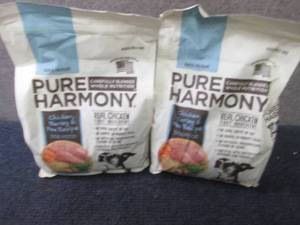 lot 542 image: 2- 3.5 lb Bags Pure Harmony Chicken...