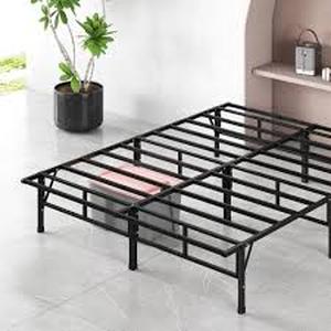 Zinus Compack California King Black Metal Bed Frame  Customer Returns See Pictures